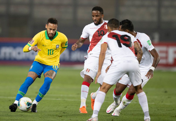 Brasil e Peru se enfrentam pela Copa América