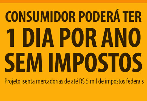 Dê sua opinião: consumidor poderá comprar sem pagar impostos federais um dia por ano