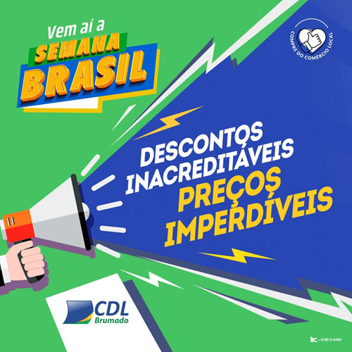 Brumado: Vem aí a Semana Brasil 2020, com descontos especiais no comércio
