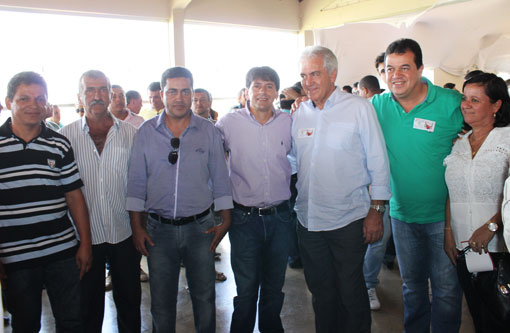 Aracatu: Prefeito Sérgio Maia na visita de Rui Costa à Brumado