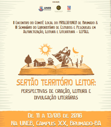 Brumado: UNEB realizará o 2º Encontro do Comitê PROLER/ UNEB de Brumado & III Seminário do Laboratório de Pesquisa em Alfabetização, Leitura e Literatura