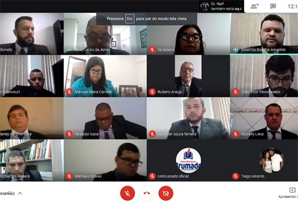 Primeira sessão remota é um sucesso e marca uma nova história na Câmara de Vereadores de Brumado