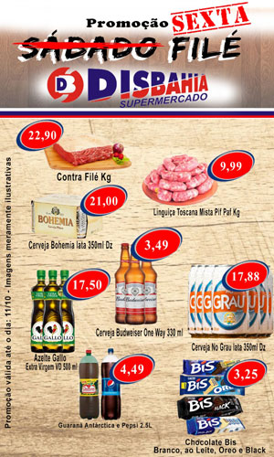 Ofertas: Sexta Filé do Disbahia Supermercado
