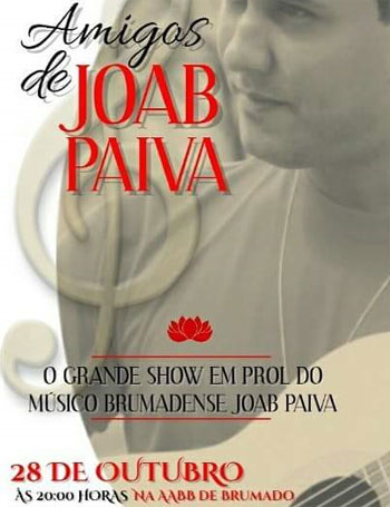 Brumadenses fazem show beneficente em prol do tratamento do cantor Joab Paiva, diagnosticado com Disfonia Espasmódica