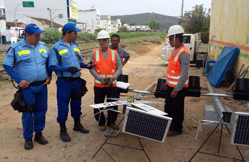 Brumado: FCA instala sinalizadores de luzes e sons no trecho da linha férrea no centro da cidade