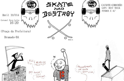 Brumado: Será realizado neste sábado (19) o Skate And Destroy