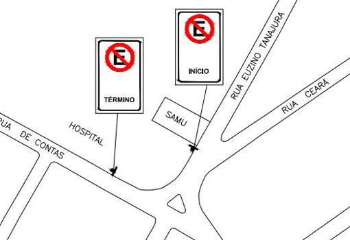 Brumado: SMTT propõe sinalização na base da rotatória entre as Ruas Euzino Tanajura e Rio de Contas