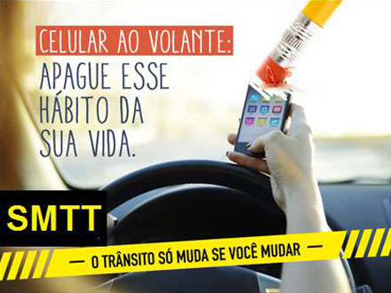 Brumado: Superintendência de Trânsito desenvolve campanha de conscientização sobre o uso do celular ao volante