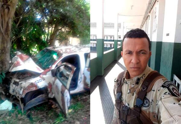 Policial morre em acidente envolvendo viatura no Sul do estado 