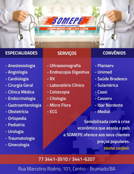 Brumado: conheça as especialidades e os melhores preços da Clínica Somepe