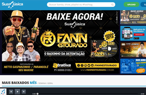 Fann Estourado, o ‘Baixinho da Ostentação’ é destaque no maior site de downloads do Brasil