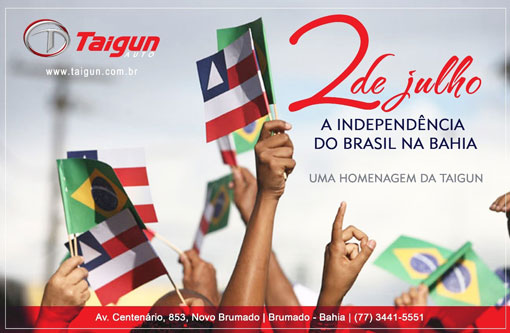 Taigun Auto homenageia a Independência da Bahia