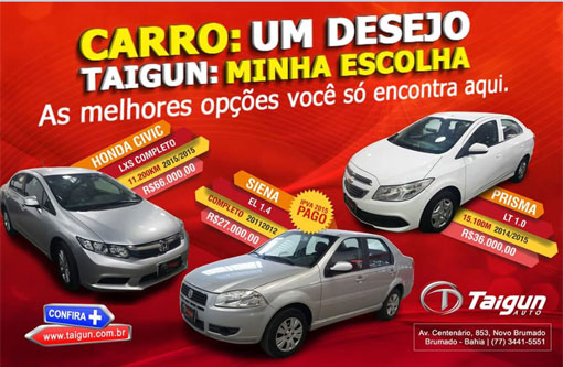 Brumado: Taigun sua melhor opção em automóveis