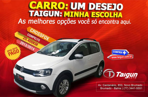 As melhores opções de carros você encontra na Taigun