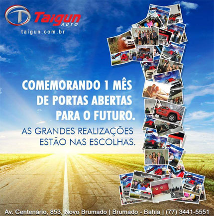 Taigun Auto comemora um mês de sucesso