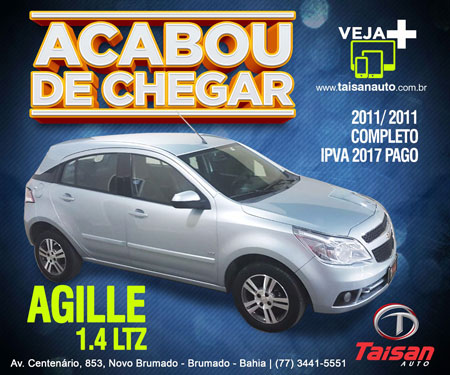 Taisan Auto: Acabou de chegar Agille 1.4 LTZ 2011/2011