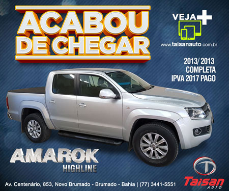Taisan Auto: Acabou de chegar Amarok 2014/2013 completa IPVA 2017 pago