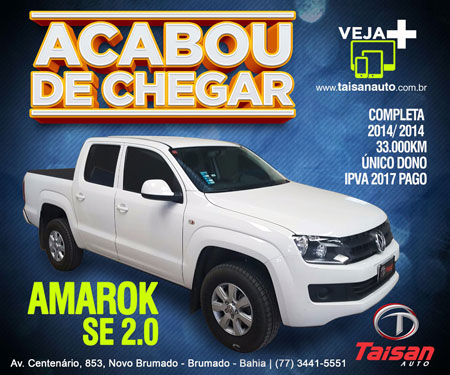 Taisan Auto: Acabou de chegar Amarok SE 2.0 completa 2014/2014