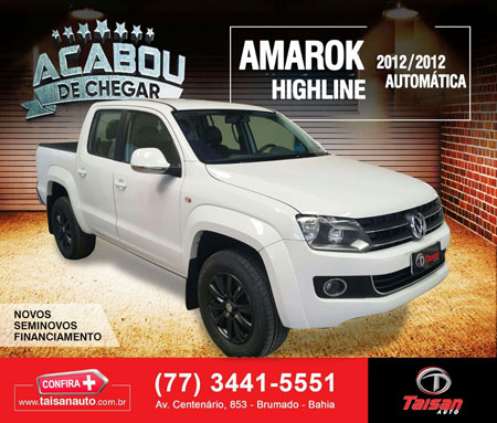 Taisan Auto: Amarok Highline 2012/2012 automática no showroom
