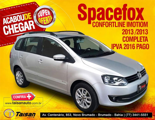 Taisan Auto: Super oferta para Spacefox Confortiline Imotiom 2014/2013 completa