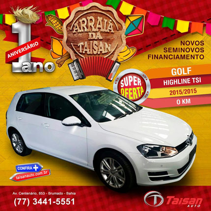 Taisan Auto: Super oferta para Golf Highline TSI 0 KM