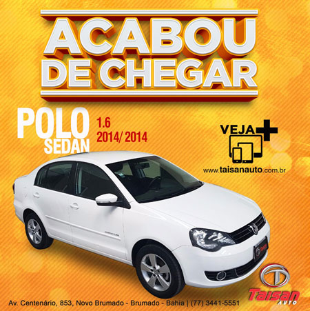 Taisan Auto: Acaba de chegar Polo Sedan 1.6 2014/2014