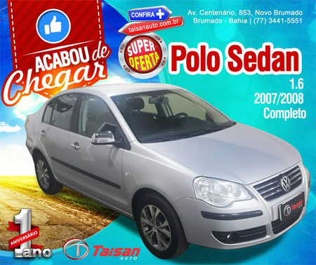 Taisan Auto: Super oferta para Polo Sedan 1.6 2007/2008 completo