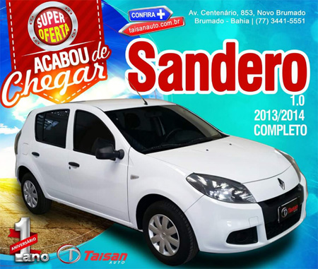 Taisan Auto: Super oferta para Sandero 1.0 2013/2014 completo