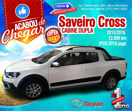 Taisan Auto: Super oferta para Saveiro Cross - Cabine Dupla