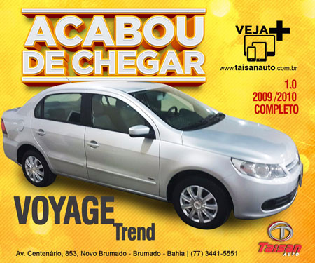 Taisan Auto: Acabou de chegar Voyage Trend 1.0 2009/2010 completo
