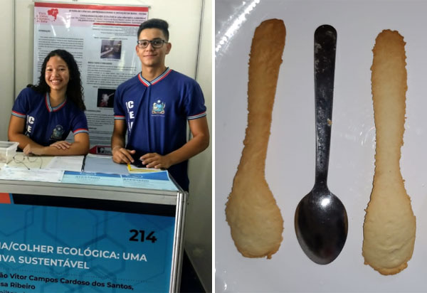 Estudantes de escola estadual em Ibiassucê desenvolvem talheres comestíveis