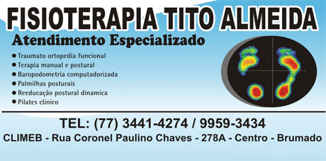 FISIOTERAPIA TITO ALMEIDA, ATENDIMENTO ESPECIALIZADO 