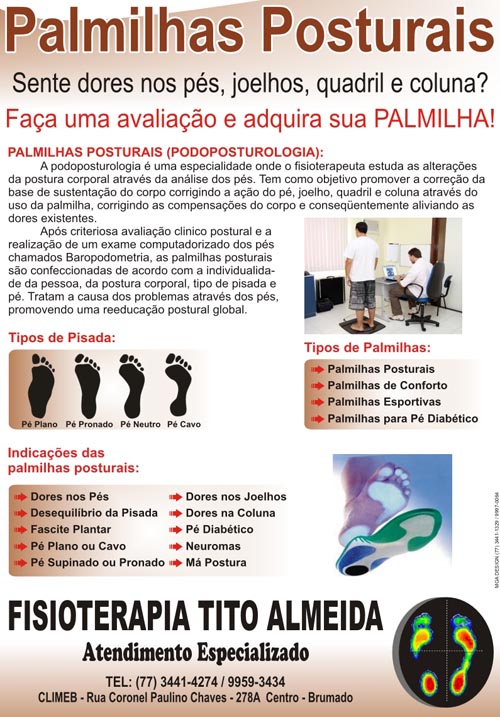 Fisioterapia Tito Almeida - Palmilhas Posturais