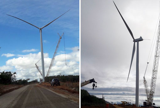 Brumado: primeira torre do Parque Eólico de Cristalândia fica pronta