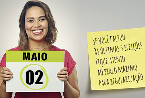 Eleitor que faltou às três últimas eleições tem até 2 de maio para regularizar situação