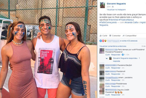 Bahia: Trigêmeos são aprovados em Medicina pelo Sisu