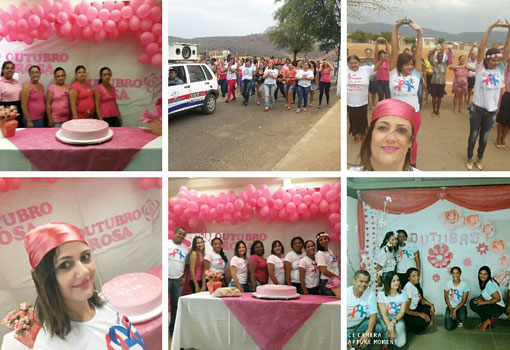 Brumado: UBS Joaquim de Castro Donato encerra Outubro Rosa com caminhada pelo bairro