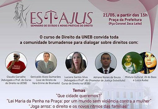 Brumado: curso de Direito da UNEB promove ‘Seminário de Estágio e Novas Práticas do Direito’