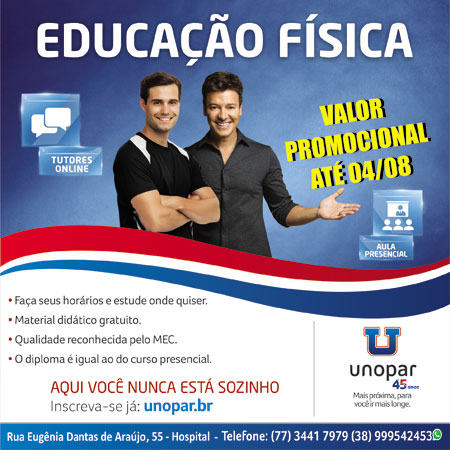 UNOPAR: quer cursar Educação Física? Aproveite o valor promocional