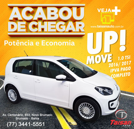 Taisan Auto: Acabou de chegar up! Move 1.0 TSI 2016/2017 completo