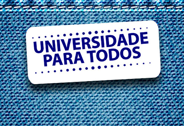 Estão abertas as inscrições para preenchimento de 12 mil vagas do Universidade Para Todos