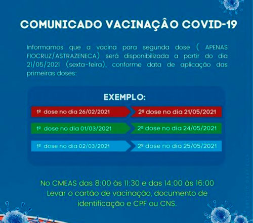 Brumado vacina 2ª dose Covid-19