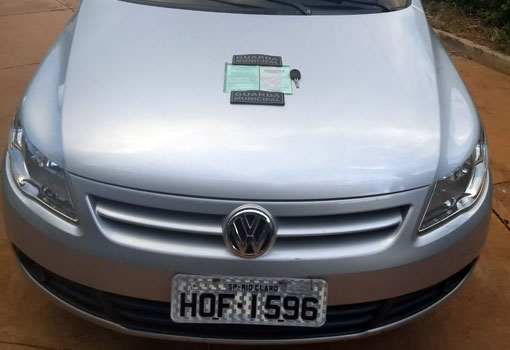 Guarda Municipal de Paramirim recupera veículo com restrição roubo/furto