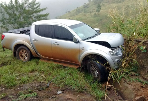 Conquista: PRE registra acidente na Serra do Marçal, veículo era roubado
