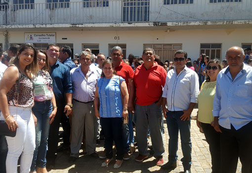 Aracatu: prefeita Lêda Matias acompanha visita do governador Rui costa em Dom Basílio