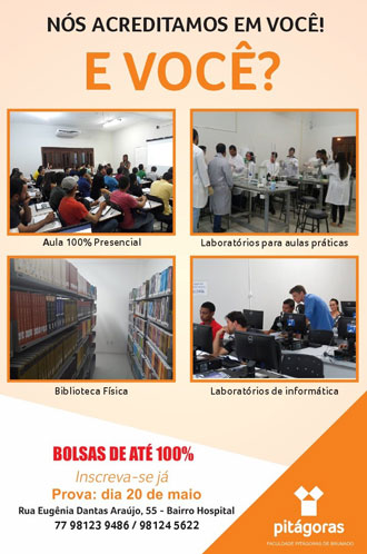 Faculdade Pitágoras de Brumado realizará vestibular neste domingo (20)