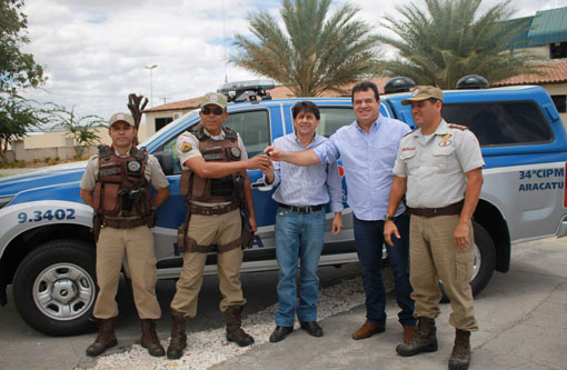 Aracatu: 34ª CIPM recebe nova viatura