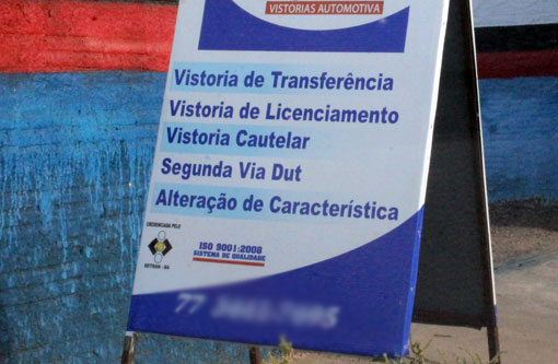 Vistoria veicular pode ter fim na Bahia