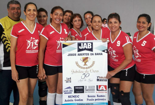 Equipe brumadense de vôlei é vice-campeã do 1º Campeonato Baiano de Master da Bahia