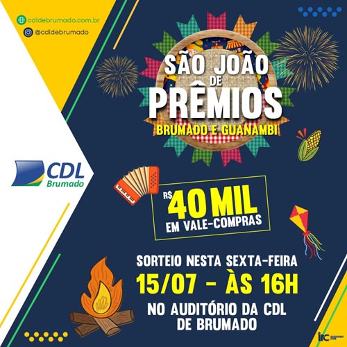 Sorteio da Promoção São João de Prêmios Brumado e Guanambi 2022 acontece nesta sexta (15)